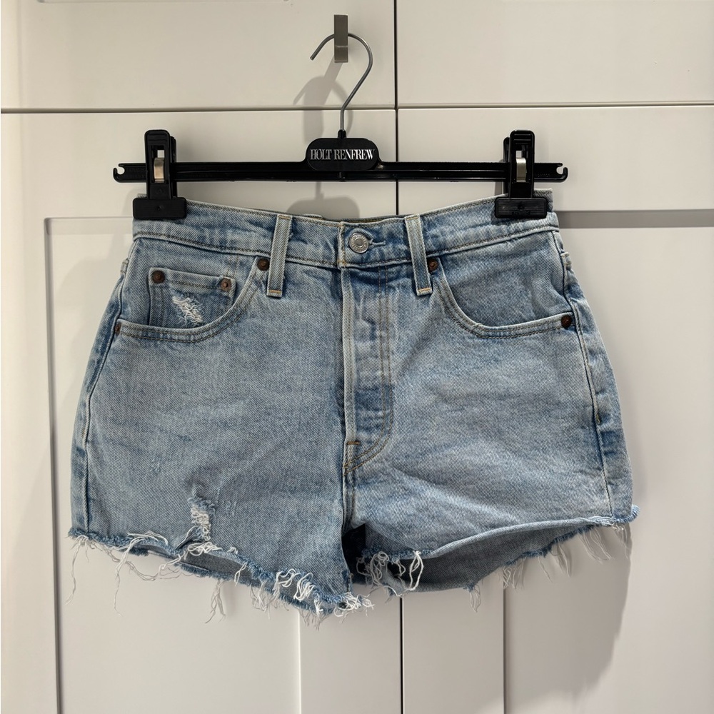 Levi's Light Wash 501 Jean Shorts